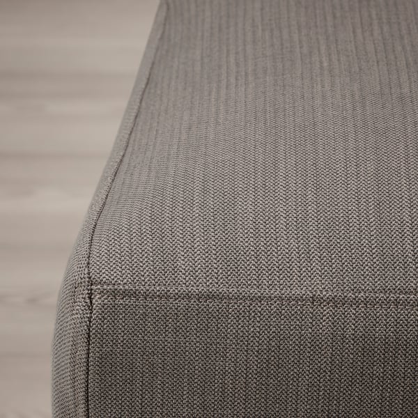 BERGMUND chair cover, medium long, Nolhaga grey/beige