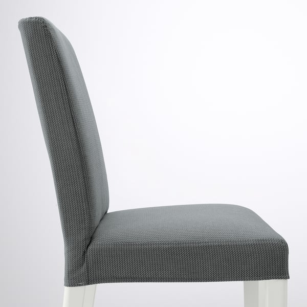 BERGMUND chair, white/Nykvarn grey, 52x95x59 cm