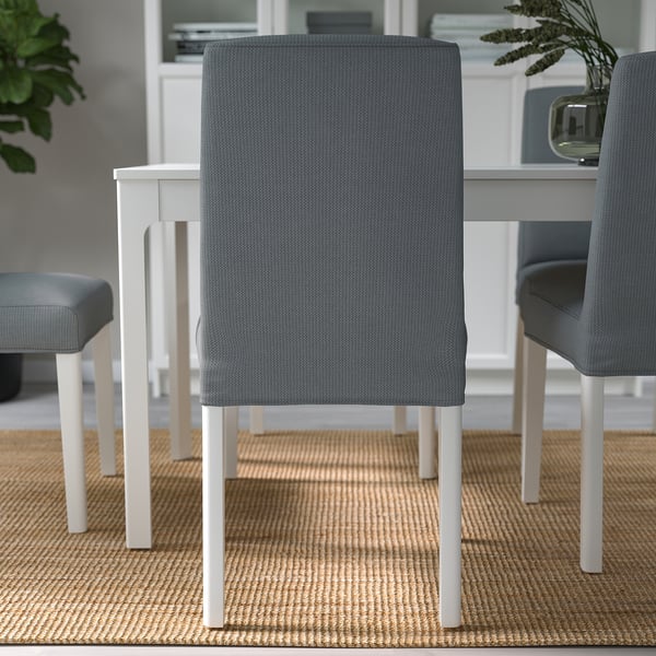 BERGMUND chair, white/Nykvarn grey, 52x95x59 cm