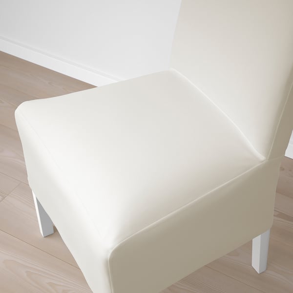 BERGMUND chair w medium long cover, white/Inseros white, 52x95x59 cm