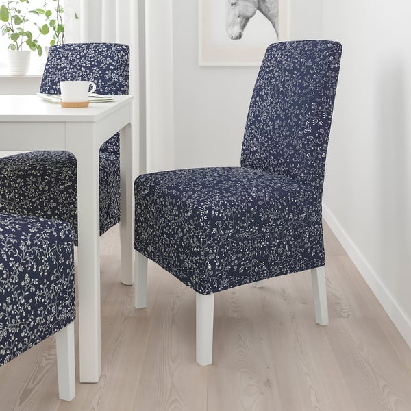 BERGMUND - Chair with medium-length cover ,