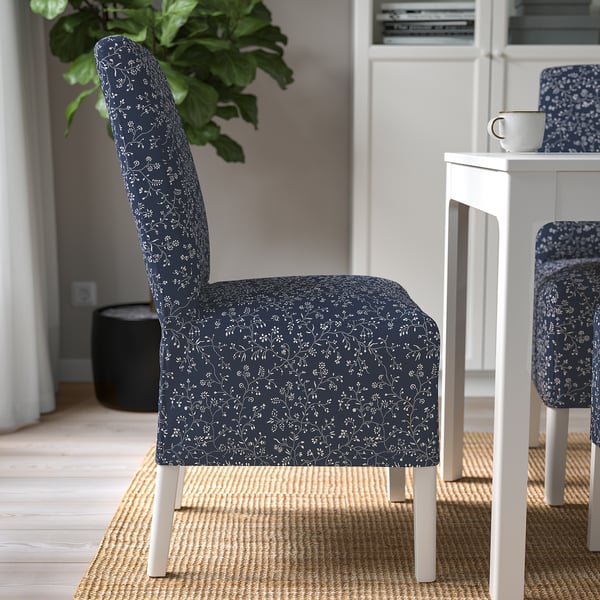 BERGMUND - Chair with medium-length cover ,