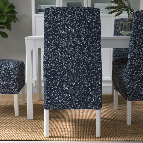BERGMUND - Chair with medium-length cover ,