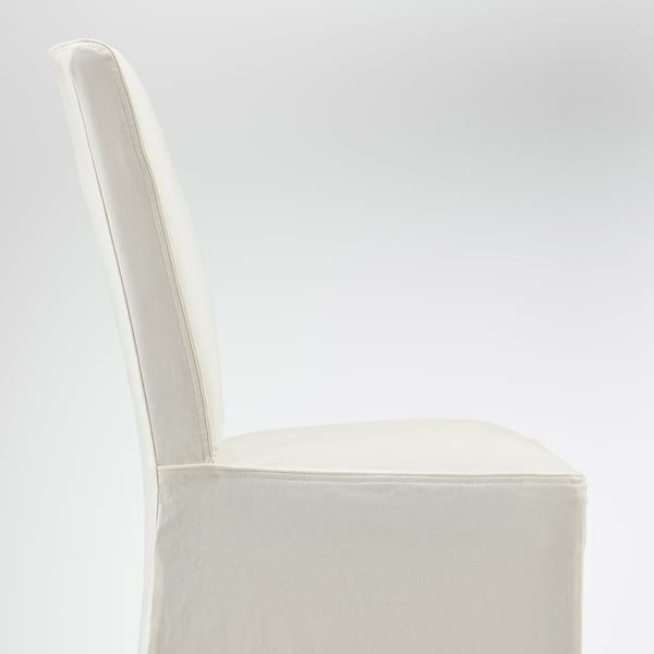 BERGMUND chair w medium long cover, oak effect/Inseros white, 52x96x59 cm