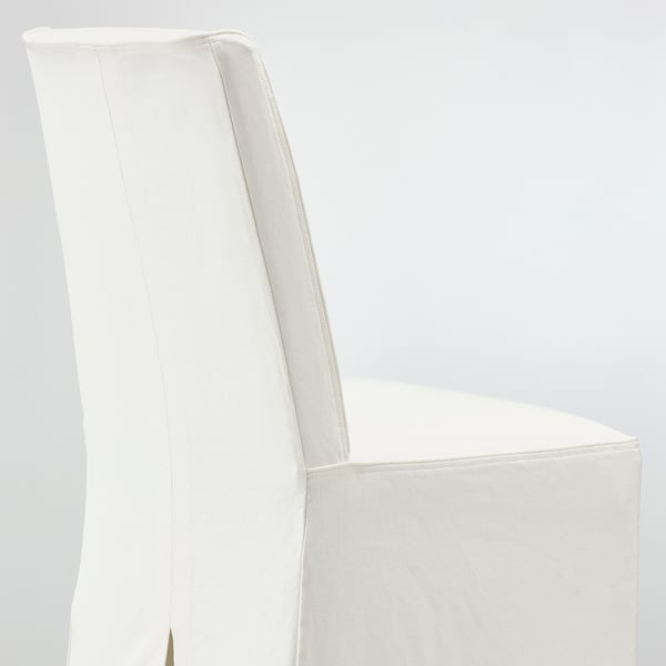 BERGMUND chair w medium long cover, oak effect/Inseros white, 52x96x59 cm