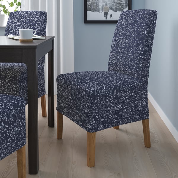 BERGMUND - Chair with medium-length cover ,