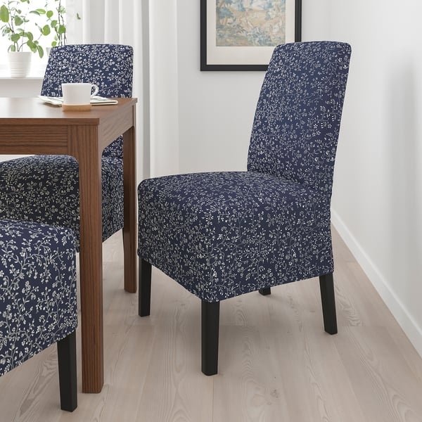 BERGMUND - Chair with medium-length cover ,
