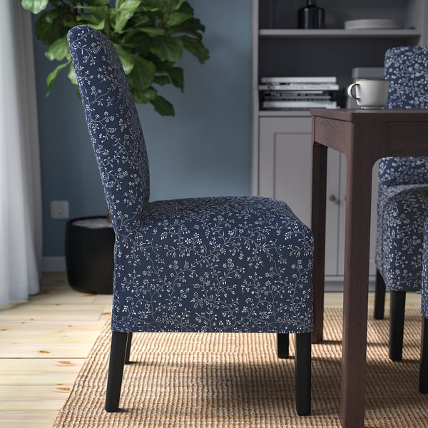 BERGMUND - Chair with medium-length cover ,
