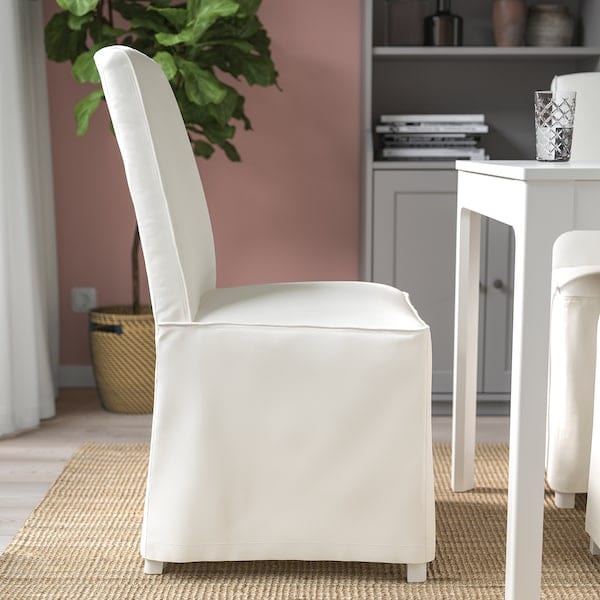 Ikea BERGMUND Chair with long lining - white/Inseros white ,