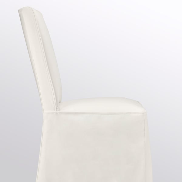 BERGMUND chair with long cover, black/Inseros white, 52x95x59 cm