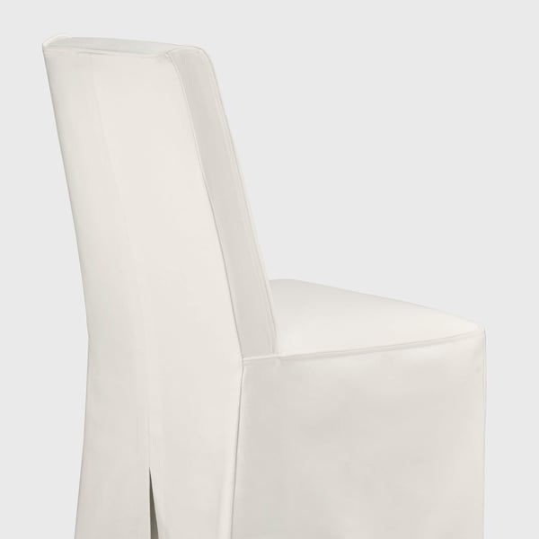 BERGMUND chair with long cover, black/Inseros white, 52x95x59 cm
