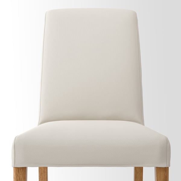 BERGMUND chair, oak effect/Hallarp beige, 52x96x59 cm