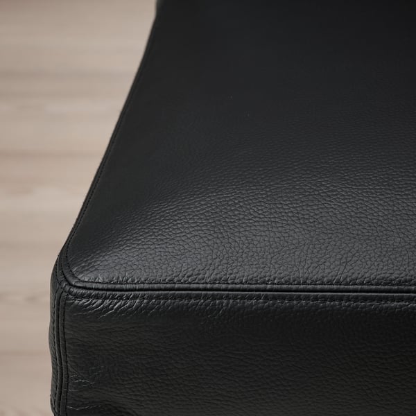 BERGMUND chair, black/Glose black, 52x95x59 cm