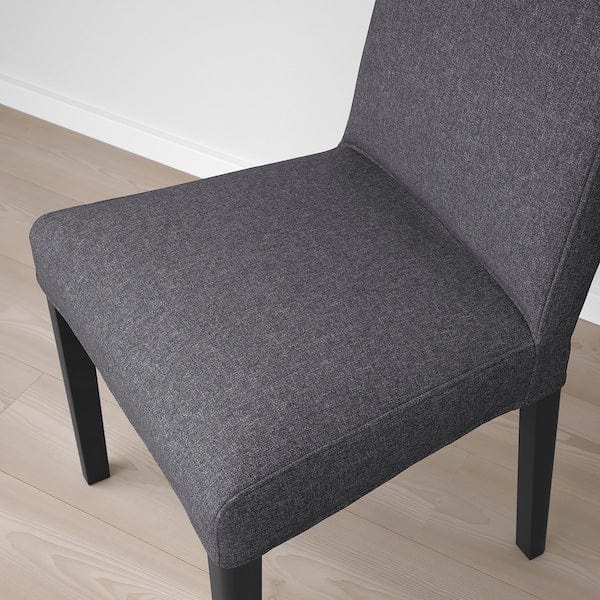 Ikea BERGMUND Chair - black/Gunnared smoke grey