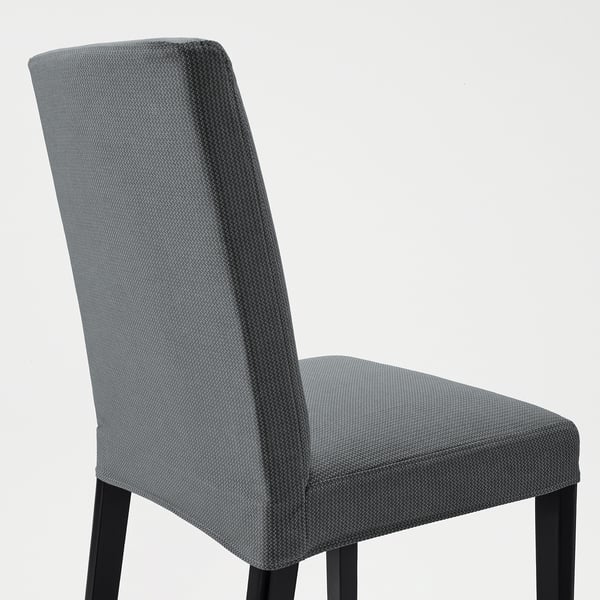 BERGMUND chair, black/Nykvarn grey, 52x96x59 cm