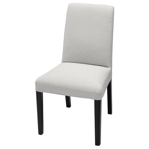 BERGMUND chair, black/Orrsta light grey, 52x95x59 cm