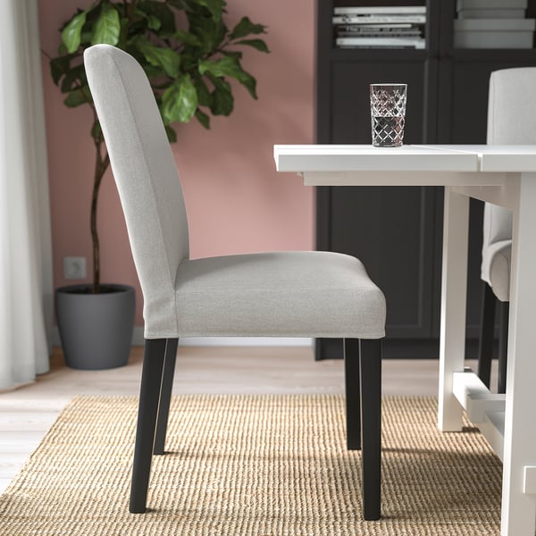 BERGMUND chair, black/Orrsta light grey, 52x95x59 cm