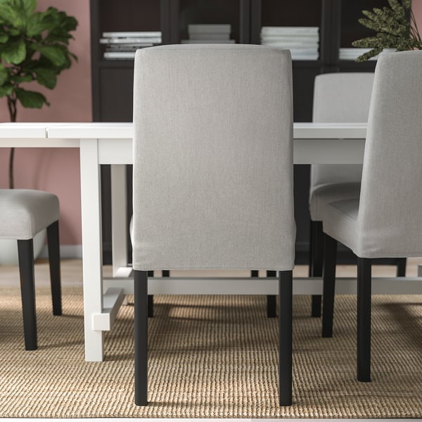 BERGMUND chair, black/Orrsta light grey, 52x95x59 cm