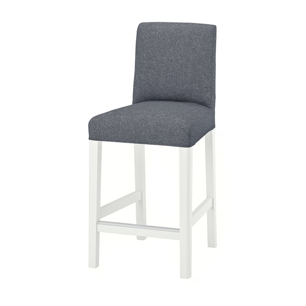 BERGMUND - Bar stool with backrest , 62 cm
