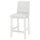 BERGMUND bar stool with backrest frame, counter height/white, 62 cm