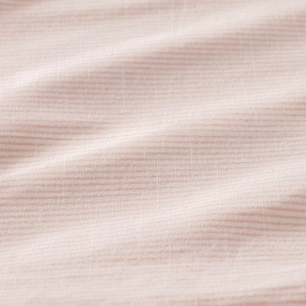 Ikea BERGPALM - Duvet cover and 2 pillowcases, light pink/stripe, 240x220/50x80 cm