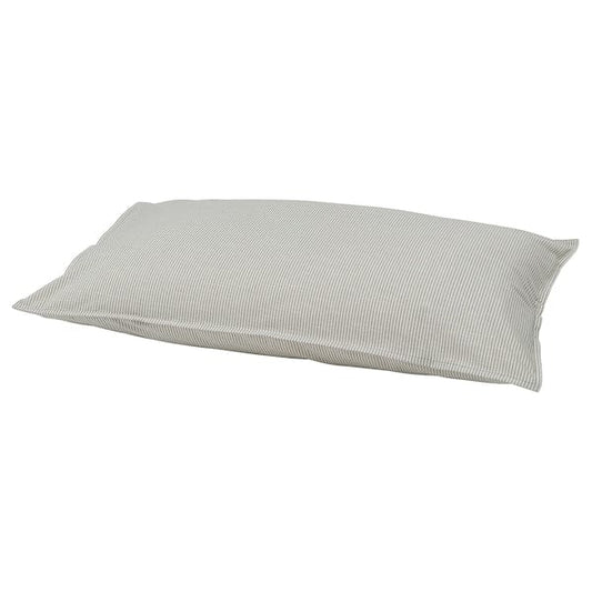 Ikea BERGPALM - Pillowcase, grey/striped, 50x80 cm