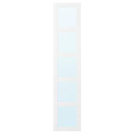 BERGSBO mirror door, white, 50x229 cm