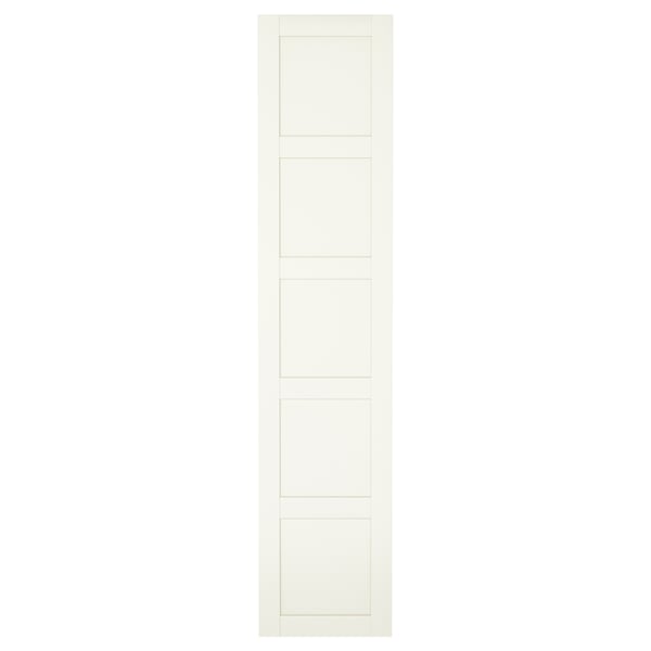 BERGSBO door with hinges, white, 50x229 cm