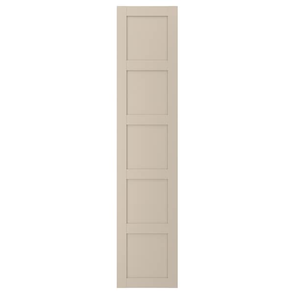 Ikea BERGSBO - Door with hinges, grey-beige, 50x229 cm