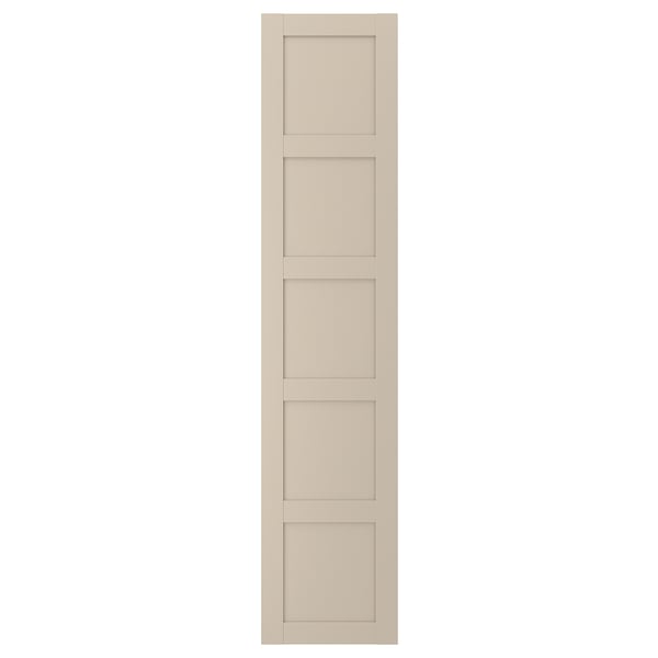 BERGSBO door, grey-beige, 50x229 cm
