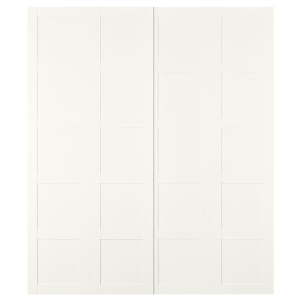 BERGSBO - Pair of sliding doors, white, 200x236 cm , 200x236 cm