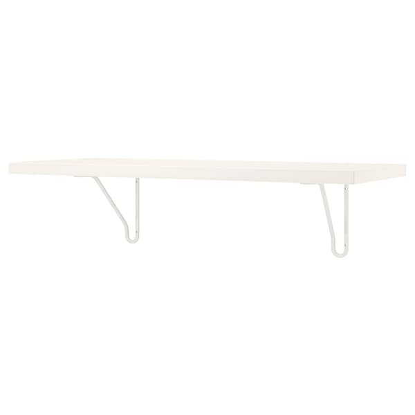 Ikea BERGSHULT / FÖRLÄGGARE - Wall shelf, white/white, 80x30 cm