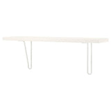 BERGSHULT / FÖRLÄGGARE wall shelf, white/white, 80x20 cm