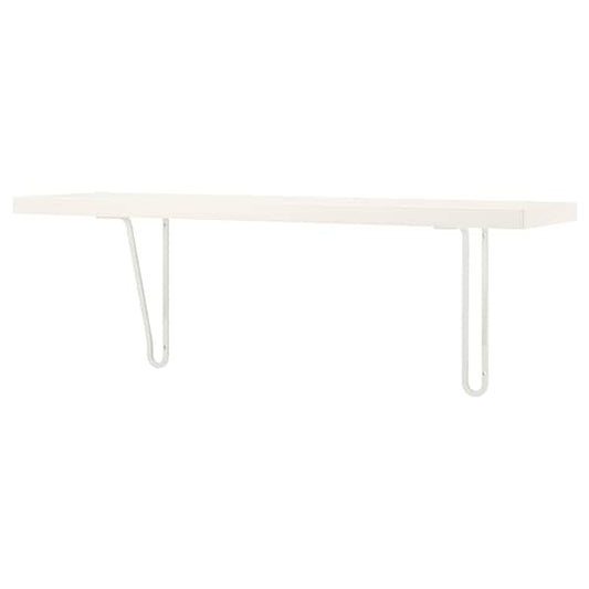 Ikea BERGSHULT / FÖRLÄGGARE - Wall shelf, white/white, 80x20 cm