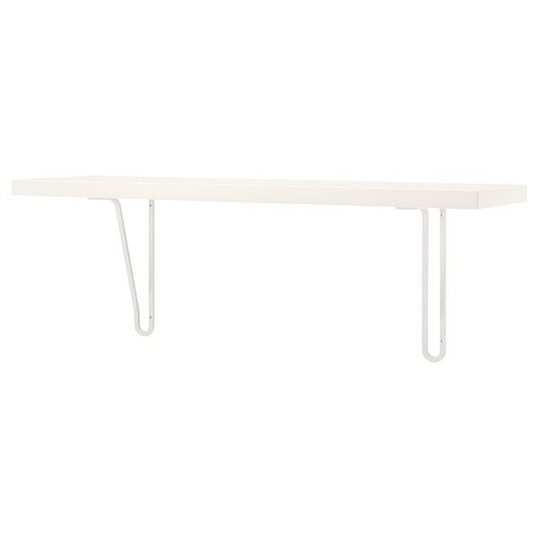 BERGSHULT / FÖRLÄGGARE - BERGSHULT / FÖRLÄGGARE Wall shelf, white/white, 80x20 cm