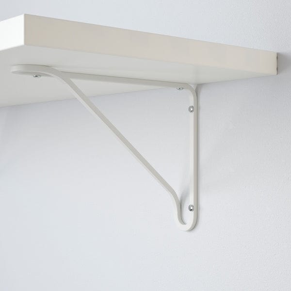 Ikea BERGSHULT / FÖRLÄGGARE - Wall shelf, white/white, 120x30 cm