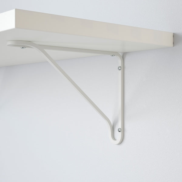 BERGSHULT / FÖRLÄGGARE - Wall shelf, white/white, 120x30 cm