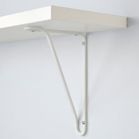 BERGSHULT / FÖRLÄGGARE - Wall shelf, white/white, 80x20 cm