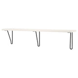 BERGSHULT / FÖRLÄGGARE wall shelf, black/white, 120x20 cm