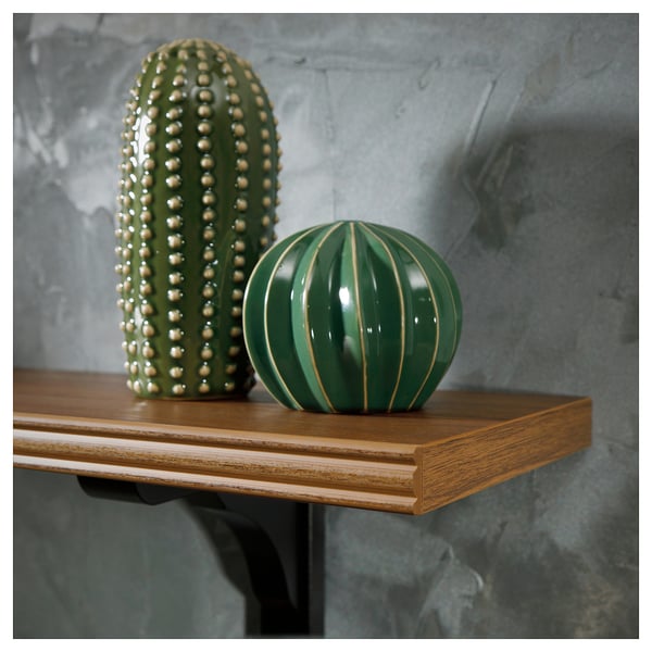 BERGSHULT shelf, walnut effect, 80x20 cm