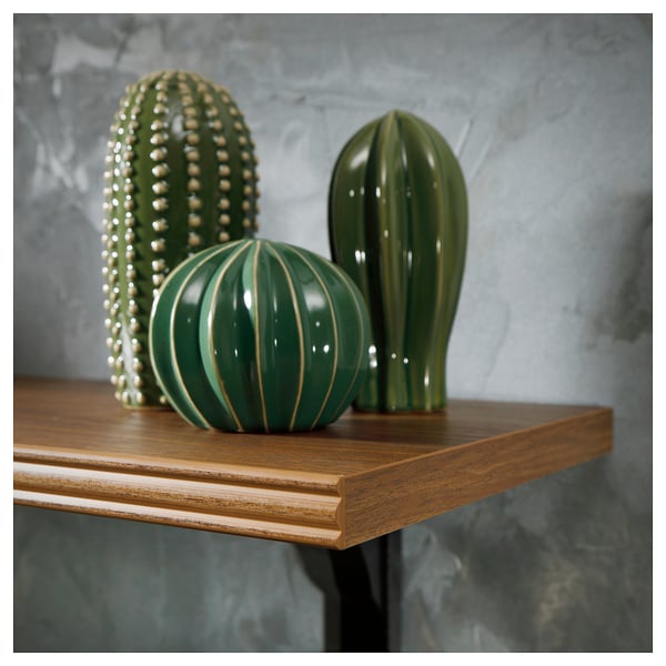 BERGSHULT - Shelf, walnut effect, 120x30 cm