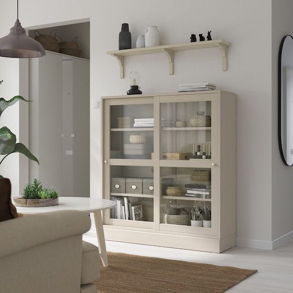 Ikea BERGSHULT - Shelf, grey-beige, 120x20 cm