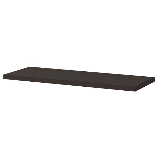 BERGSHULT shelf, brown-black, 80x30 cm
