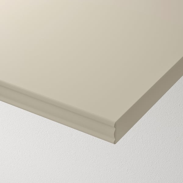 BERGSHULT / RAMSHULT wall shelf, grey-beige, 120x30 cm