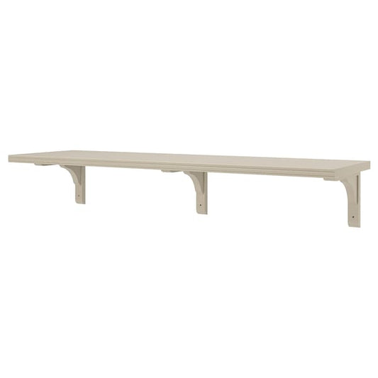 Ikea BERGSHULT / RAMSHULT - Wall shelf, grey-beige, 120x30 cm