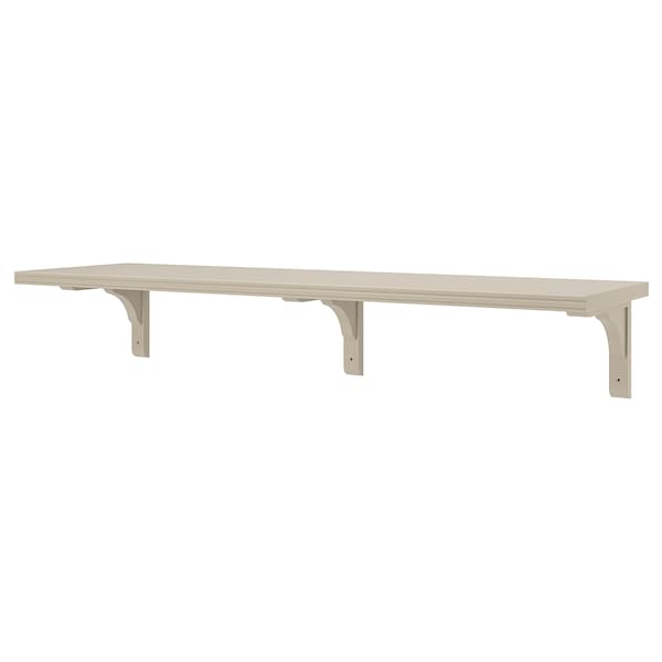 BERGSHULT / RAMSHULT - Wall shelf, grey-beige, 120x30 cm