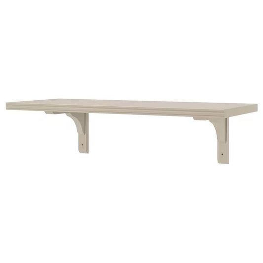 Ikea BERGSHULT / RAMSHULT - Wall shelf, grey-beige, 80x30 cm