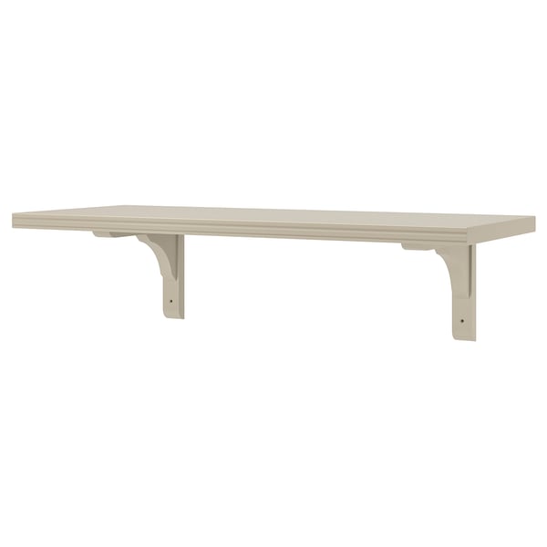 BERGSHULT / RAMSHULT wall shelf, grey-beige, 80x30 cm
