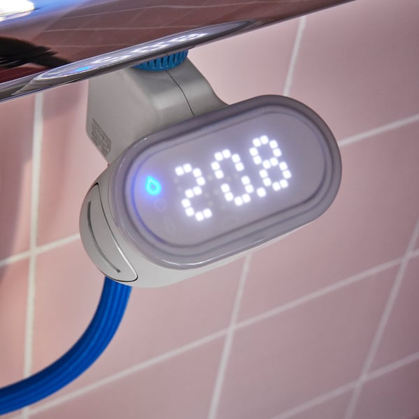 BERGVATTNET water meter for shower, 10x10x12 cm