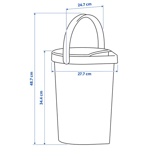 BERGVATTNET bucket, 8 l